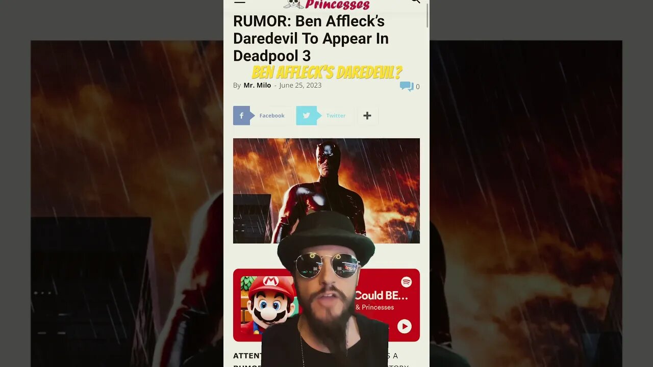Ben Affleck To Return To Daredevil Role For Deadpool 3? #mcu #shorts
