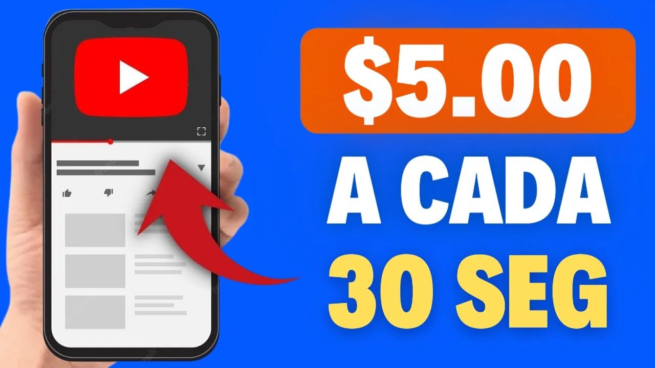 (30 Segundos = $5,00) Ganhe Dinheiro Assistindo a Vídeos do Youtube | Ganhar Dinheiro Online 2023