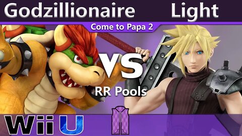 Godzillionaire (Bowser) vs. Light (Cloud) - Wii U RR Pools - CTP2