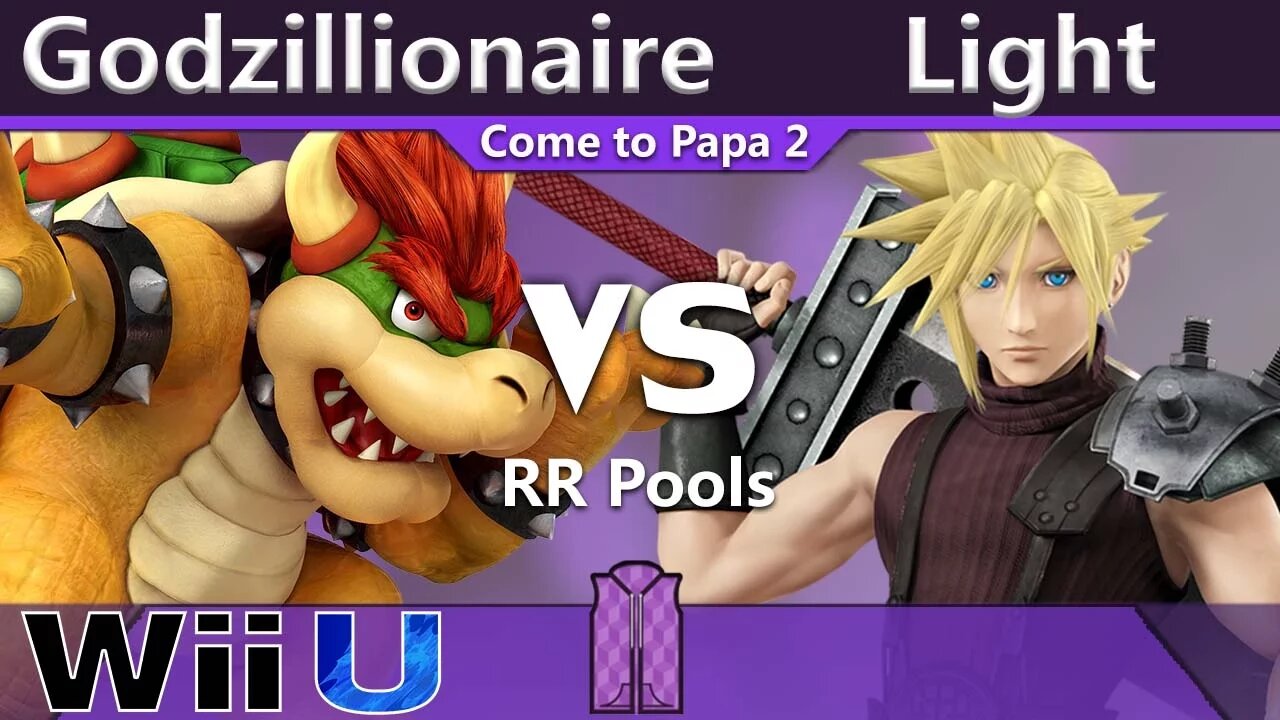 Godzillionaire (Bowser) vs. Light (Cloud) - Wii U RR Pools - CTP2