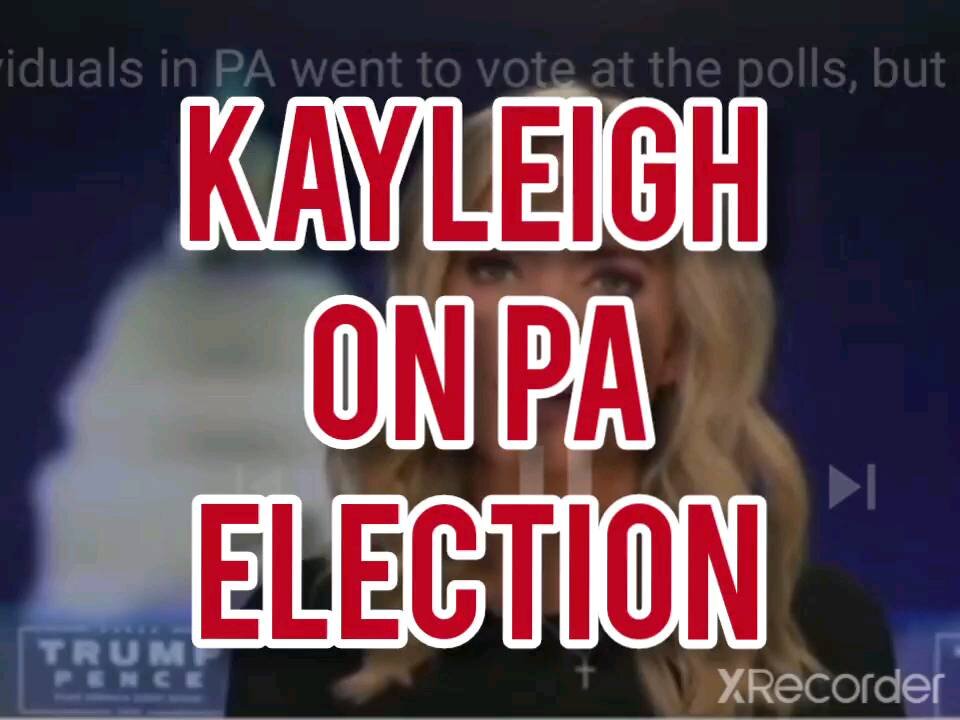 Kayleigh on PA ELECTION COUNT