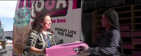 Pinkbox Doughnuts Give Back