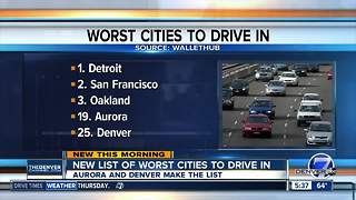 New list of worst cities to drive in