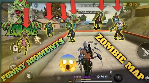 FREE FIRE ZOMBIE 😱 FUNNY MOMENT 😅🔥/फ्री फायर ज़ोंबी फनी मोमेंट/SONU xs YT