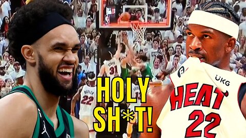 Boston Celtics BEAT Miami Heat On INSANE Buzzer Beater Tip In After CLUTCH Jimmy Butler Free Throws