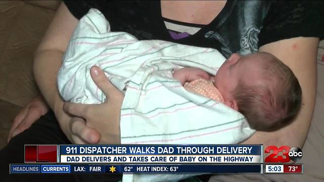 Dispatcher walks dad through birth of daughter