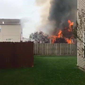 Viewer video: House explodes, catches fire in Camby, Indiana