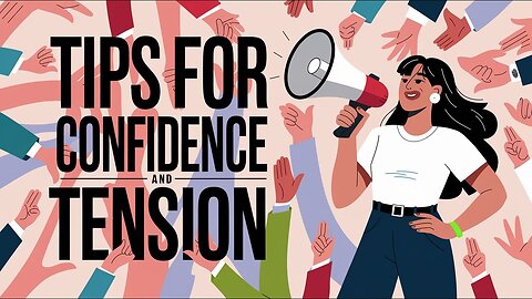 How to face Tension and gain confidence, my father's advice for all of you