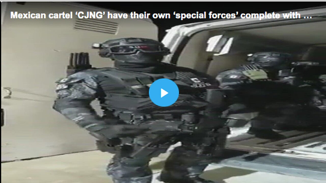 A "special forces" squad with armored vehicles and mobile phone jammers