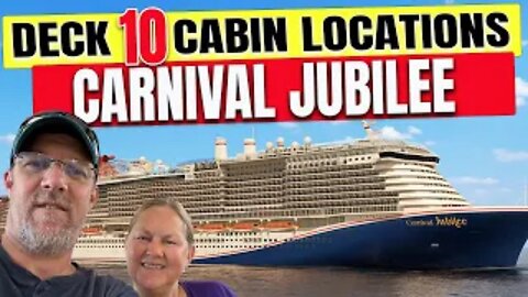 Cabin Locations DECK 10 Carnival Jubilee | Tall Man's Cruise Adventures