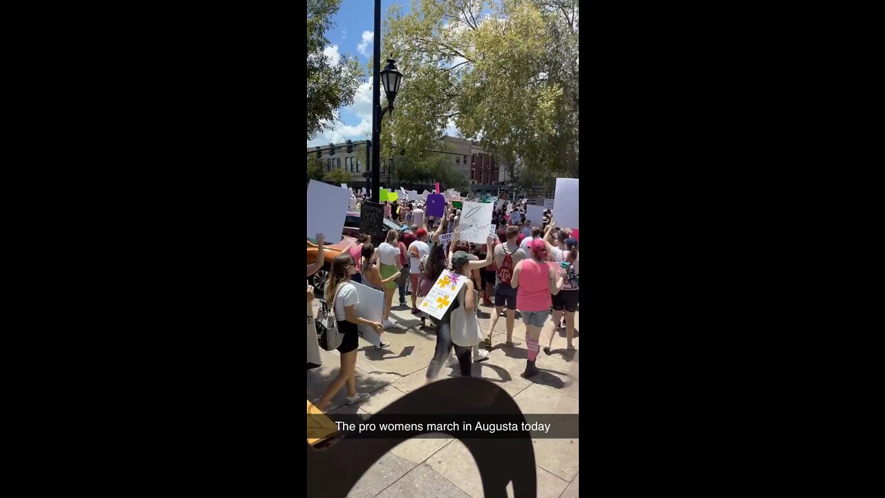 Pro-women’s protesters in Augusta, Georgia hit the streets to make their voices heard