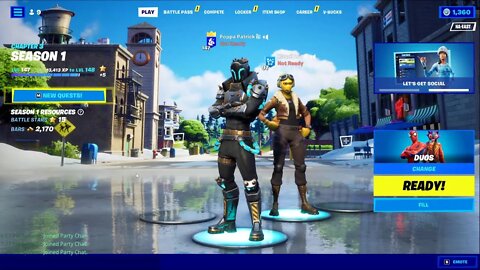 Playing Fortnite Chapter 3 Duos