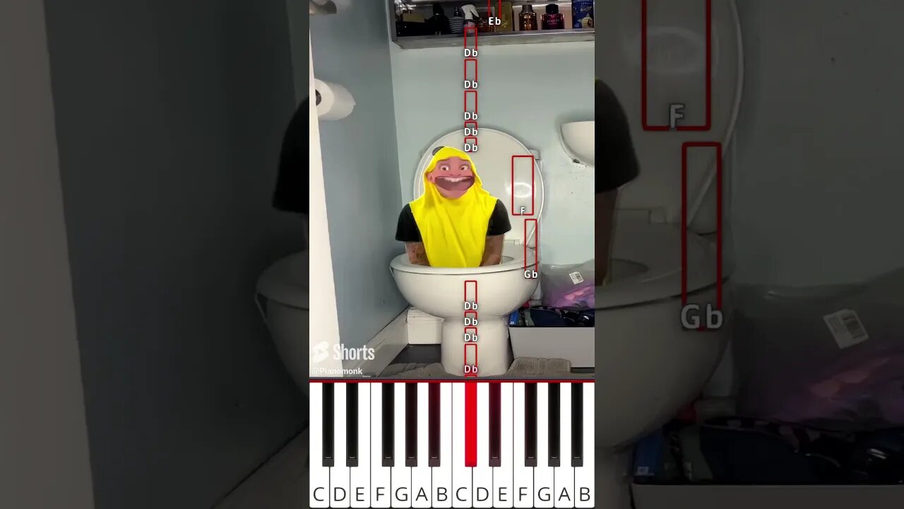 Skibidi Talalaa 👁️👄👁️ (@MrTalalaa) - Octave Piano Tutorial