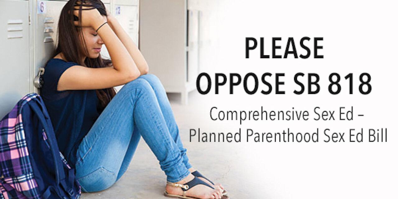 Illinois House Hearing on Planned Parenthood's "Comprehensive" Sex Ed (SB 818)