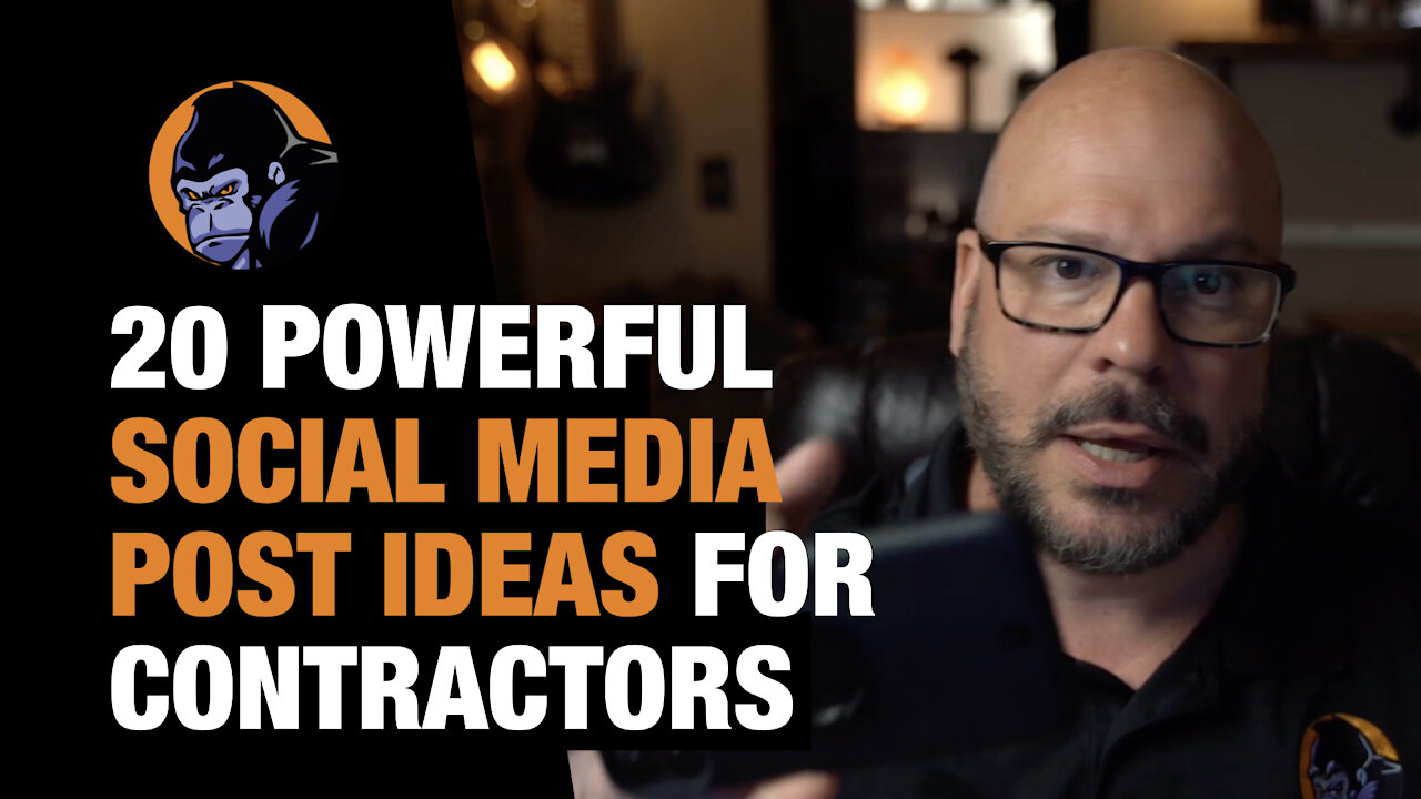 20 Powerful Social Media Post Ideas for Contractors' Marketing on Facebook, Instagram, TikTok.