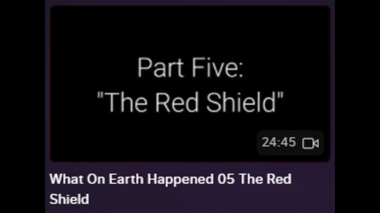 What On Earth Happened 05 The Red Shield