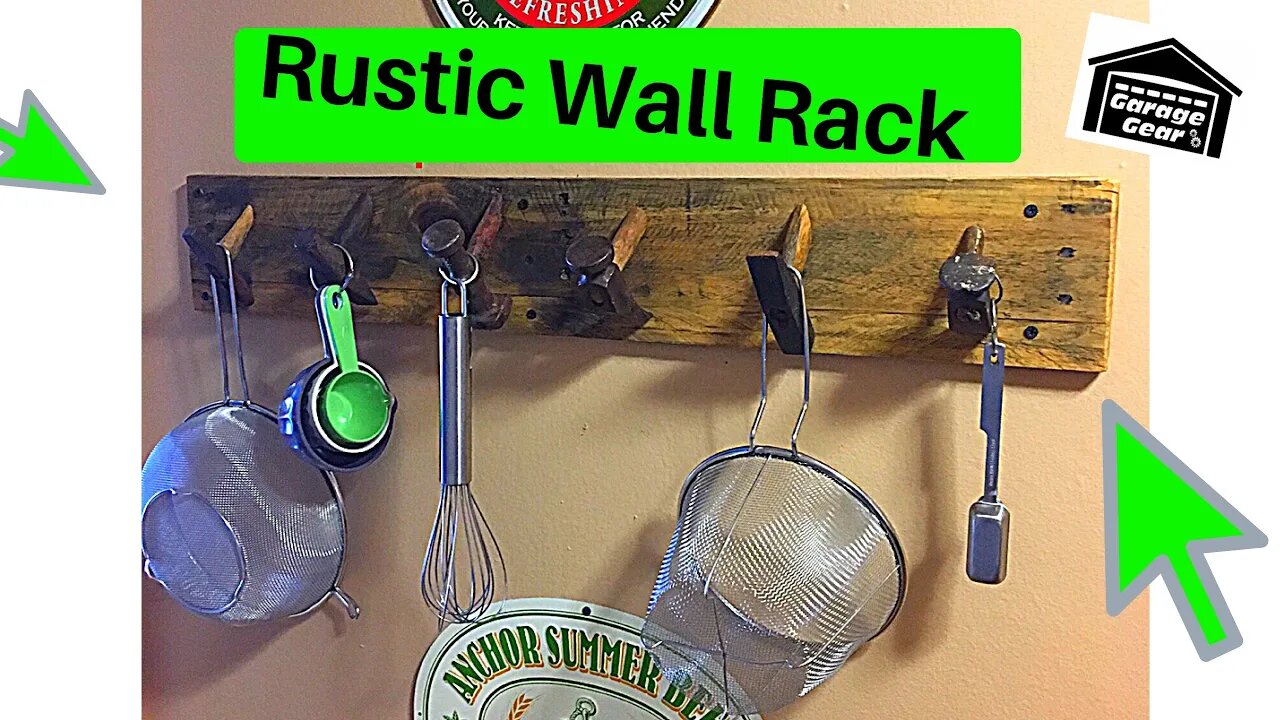 How to Make a Rustic Hammer Coat Wall Rack