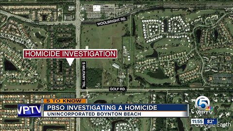 Homicide investigated in western Boynton Beach