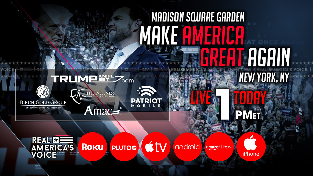 TRUMP MAGA RALLY LIVE FROM MADISON SQUARE GARDEN