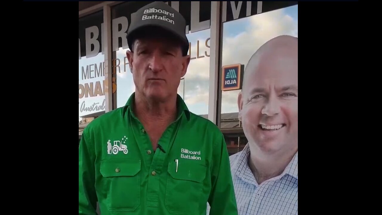 Billboard Battalion - Australian Farmer Speaking out on the WEF NWO-Governments Not doing Anything