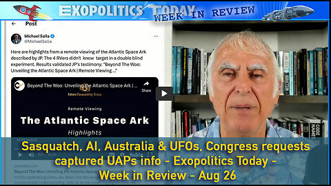 Sasquatch, AI, Australia & UFOs, Congress requests captured UAPs info