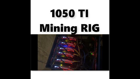 1050 TI Mining Rig Set Up