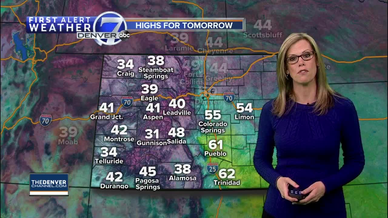 Sunday evening forecast