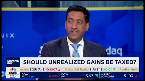 Kamala Surrogate Rep Khanna RIPS Kamala's Unrealized Gains Tax Proposal