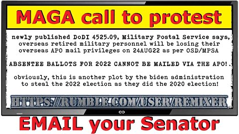 MAGA call to protest 2022