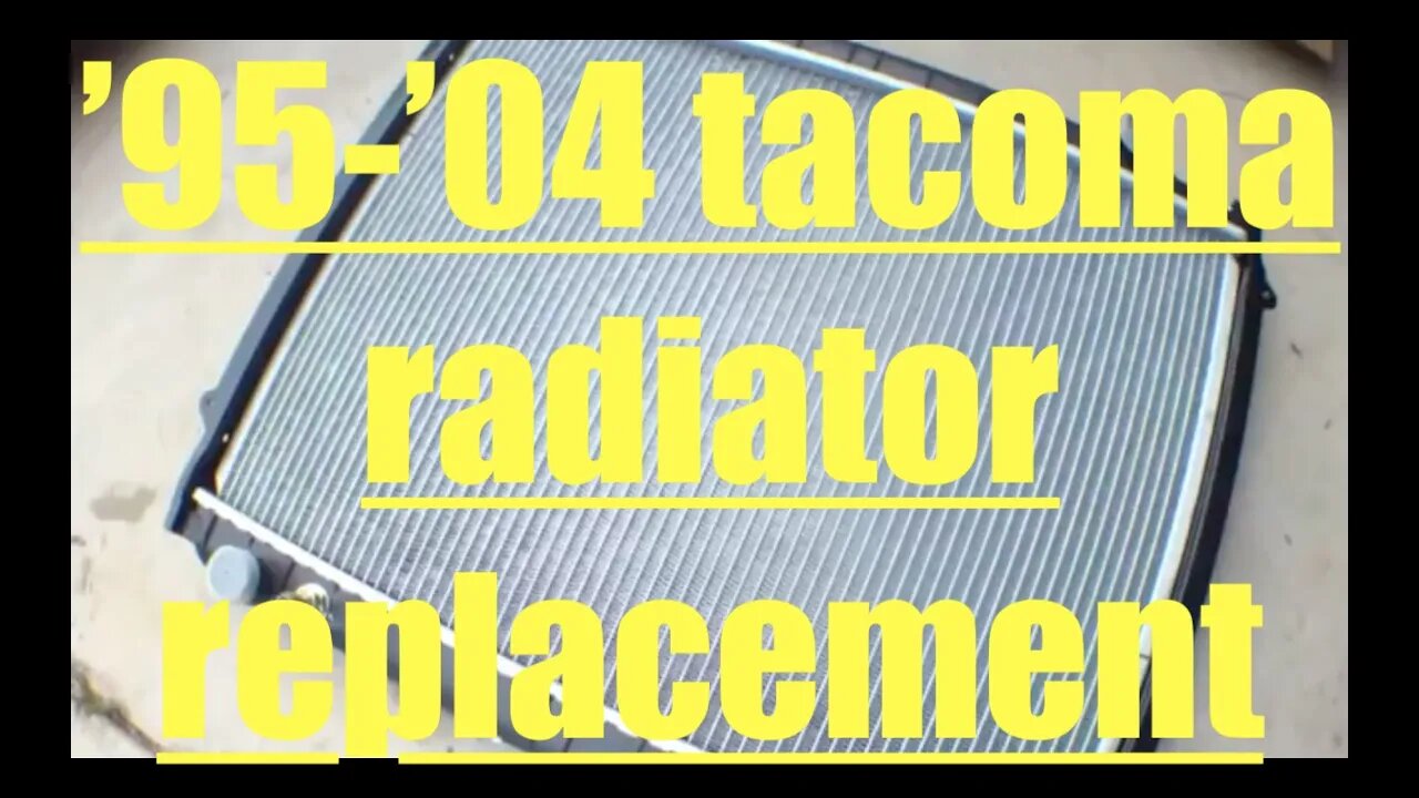 [easy follow] radiator REPLACEMENT Toyota Tacoma √ Fix it Angel