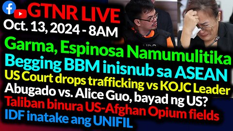 Garma, Espinosa Namumulitika? US Court Binasura Kaso ng KOJC Leader GTNR with Ka Mentong and Ka Ado