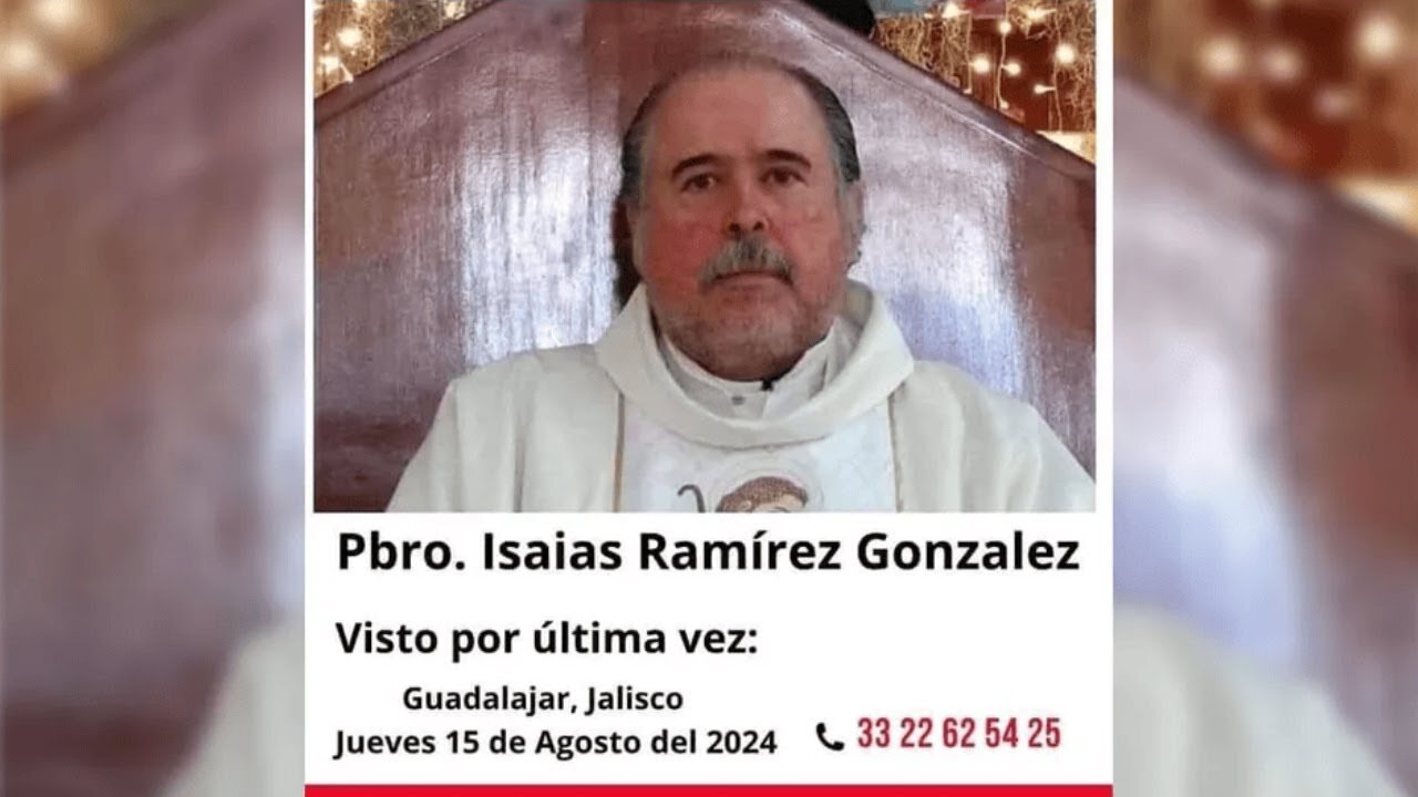 Desaparece el sacerdote Isaías Ramírez González en Jalisco