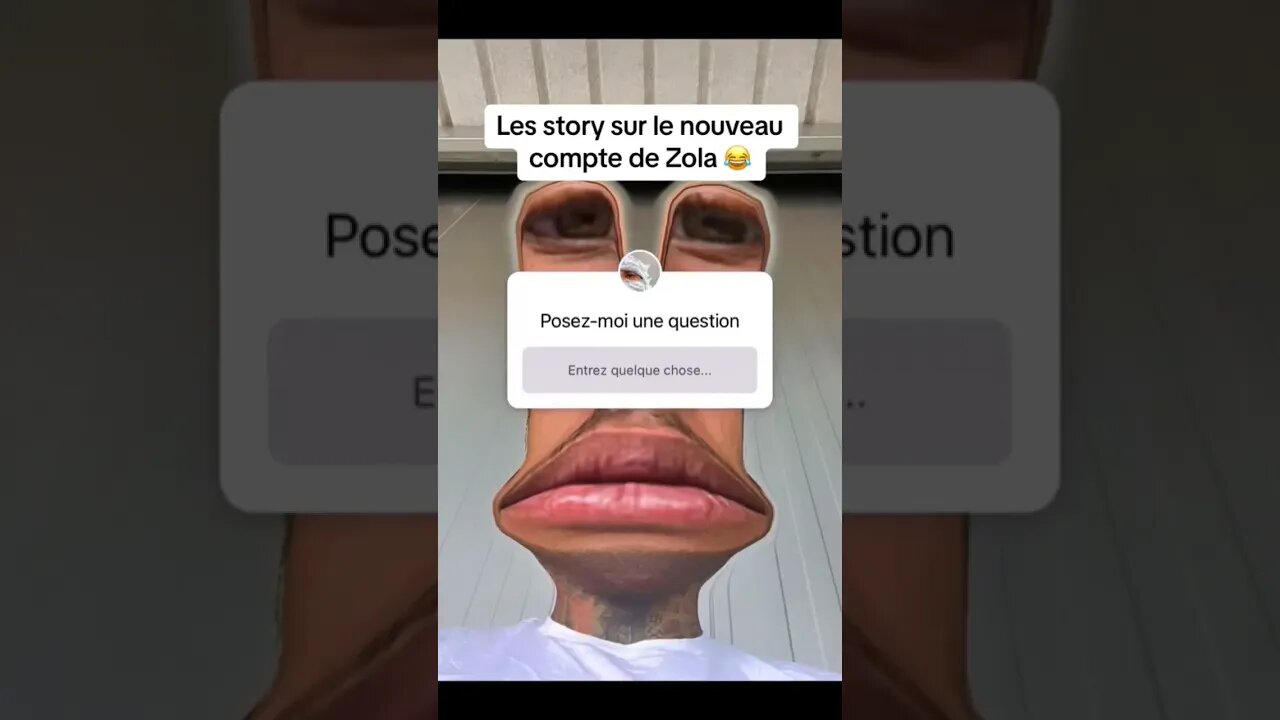 les story sur le nouveau compte de Zola