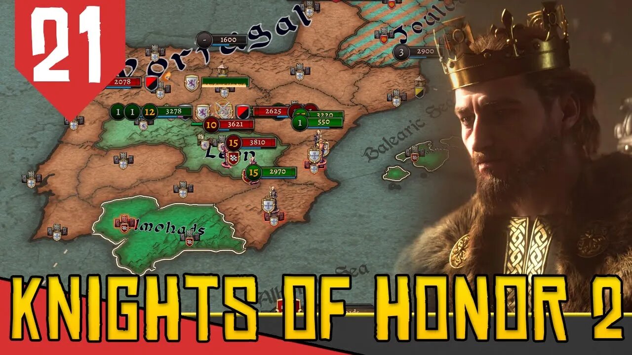 RECONQUISTA - Knights of Honor 2 Sovereign Portugal #21 [ Gameplay PT-BR]