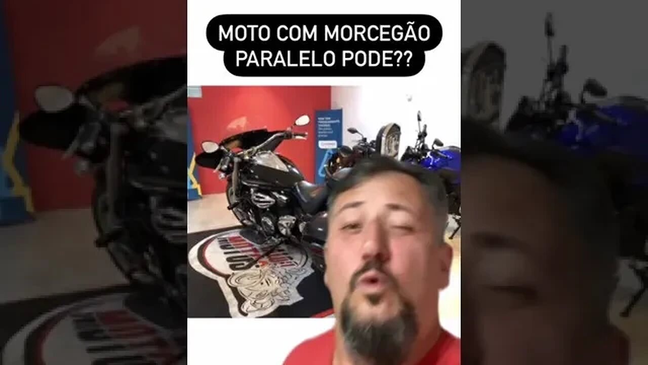 Moto com morcegão paralelo pode?