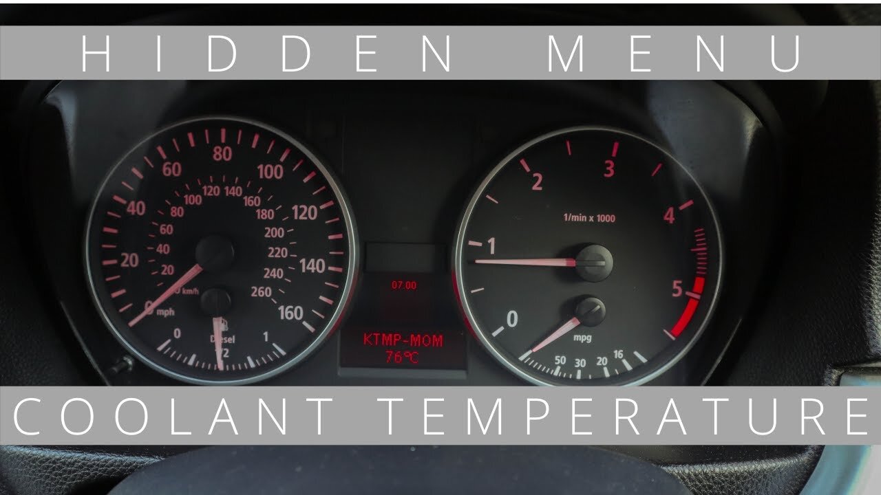 How To Check Your Engine Temperature BMW E90