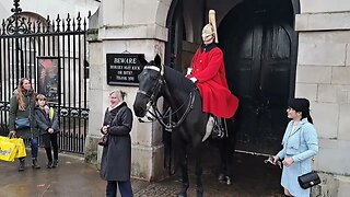 GET OFF THE REINS THE KINGS GUARD SHOUTS AT YOUNG MAN #thekingsguard