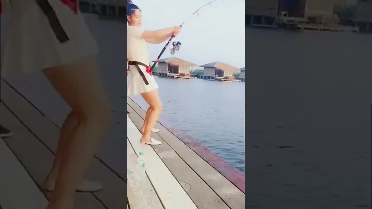 gadis cantik mancing ikan patin 30 kg || mancing cantik