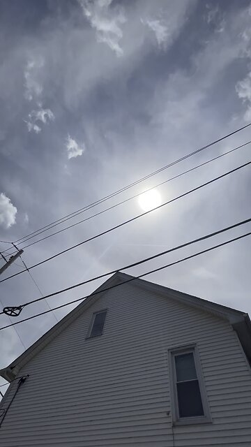June 2, 2024 12:13 pm sun halo & chemtrails