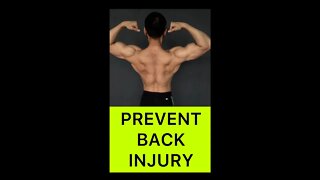 PREVENT BACK INJURY By Growing Strong Erector Spinae Muscle #shorts