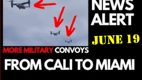 Breaking! More Military Convoys From California To MIAMI