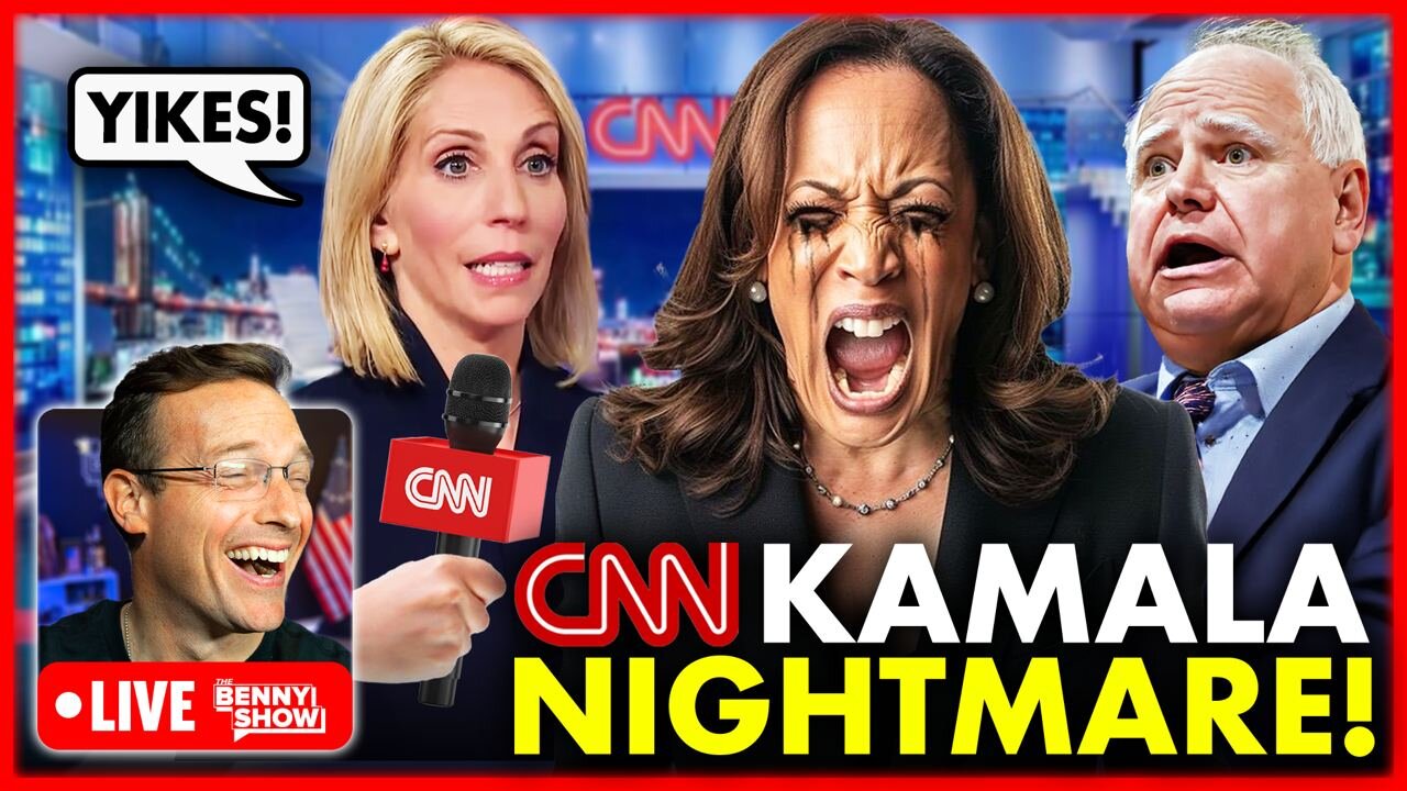 🚨YIKES: Kamala TRAIN WRECK Interview LIVE Right NOW! CNN Cut The FEED | Total Humiliation NIGHTMARE