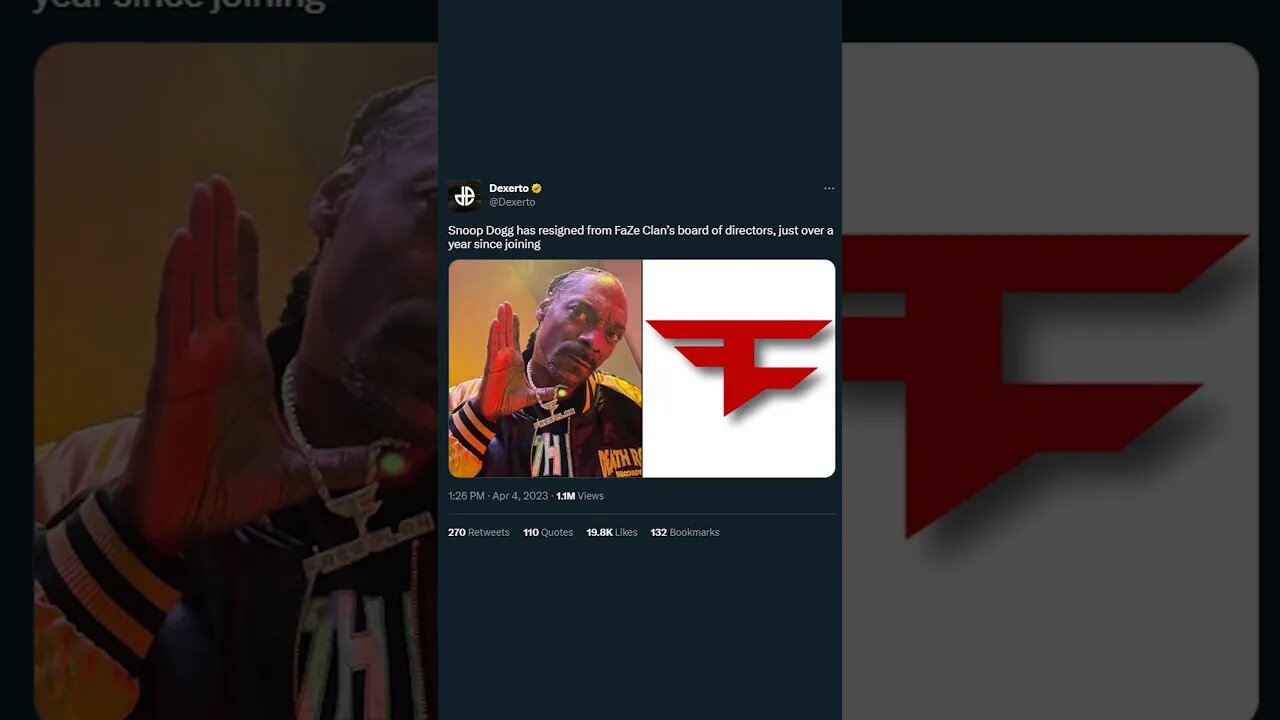 Snoop Dogg leaves FaZe Clan after 1 year