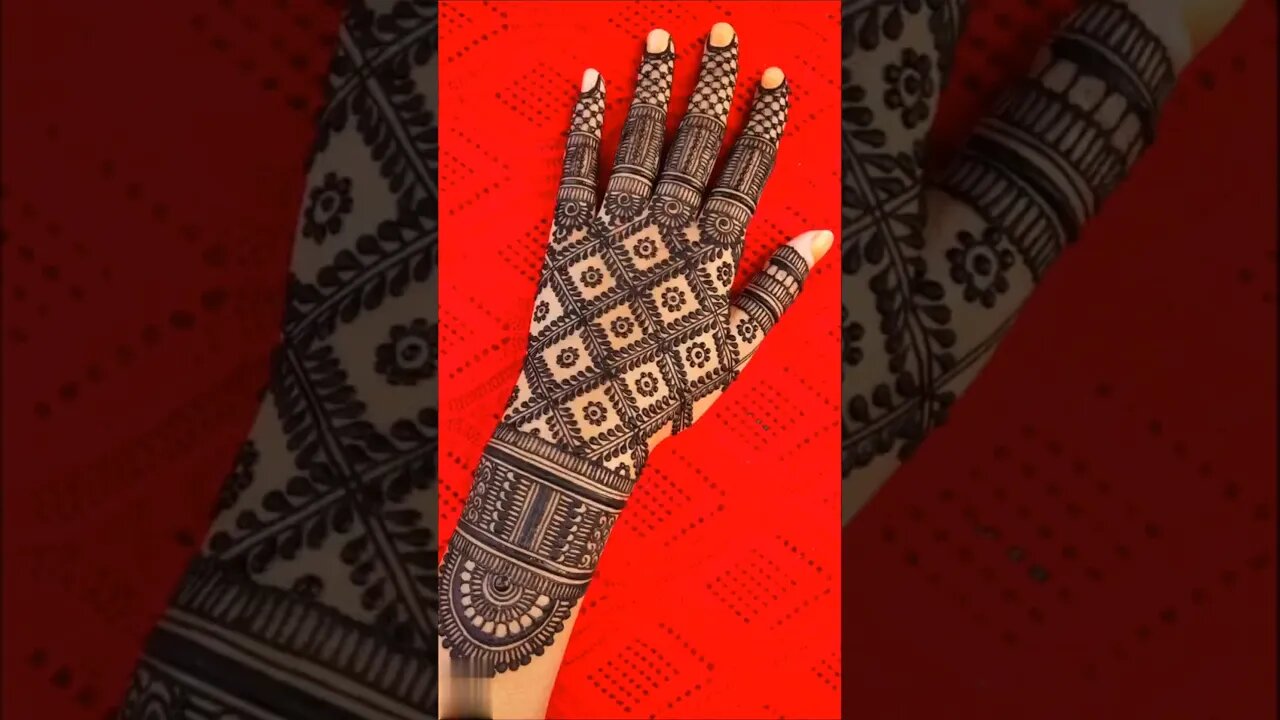 Backhand Mehndi Design | Easy mehndi design for beginners | Henna mehndi | Dulhan mehndi design