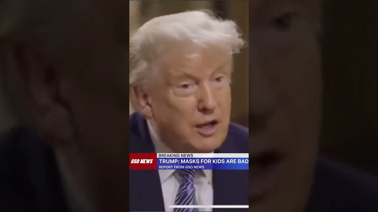 Trump on mask mandates for children
