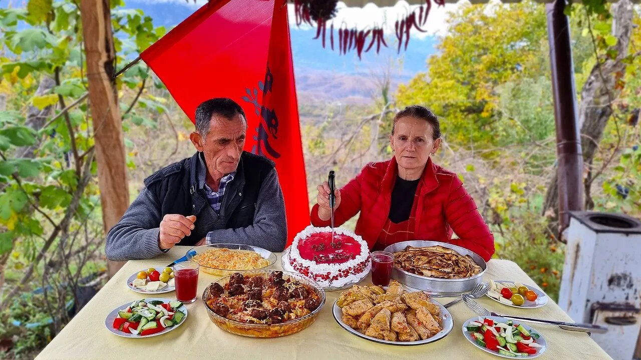 Celebrating Albanian Independence Day 🇦🇱. Delicious Food for 110 Years of Independence