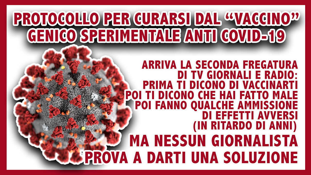 ECCO IL PROTOCOLLO PER RIPULIRSI DAL VELENO DEI VACCINI COVID-19