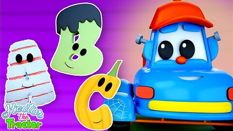 Let's Learn Halloween ABC on Wheels with Hector the Tractor