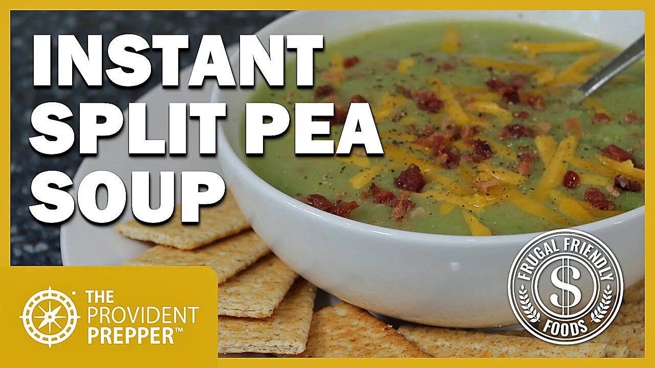 Frugal Friendly Foods: Instant Magic Pea Soup Made with Split Pea Flour