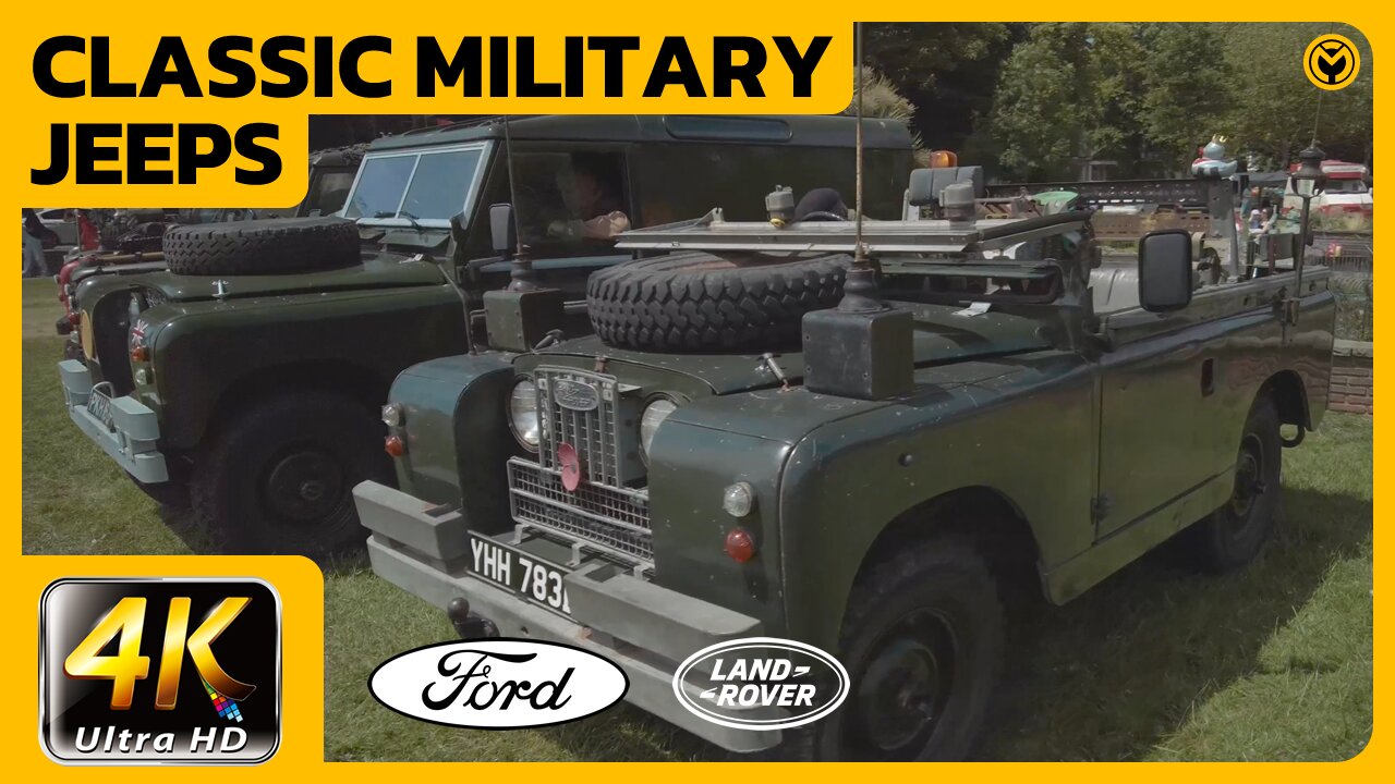 4K Classic Wartime Military Jeeps